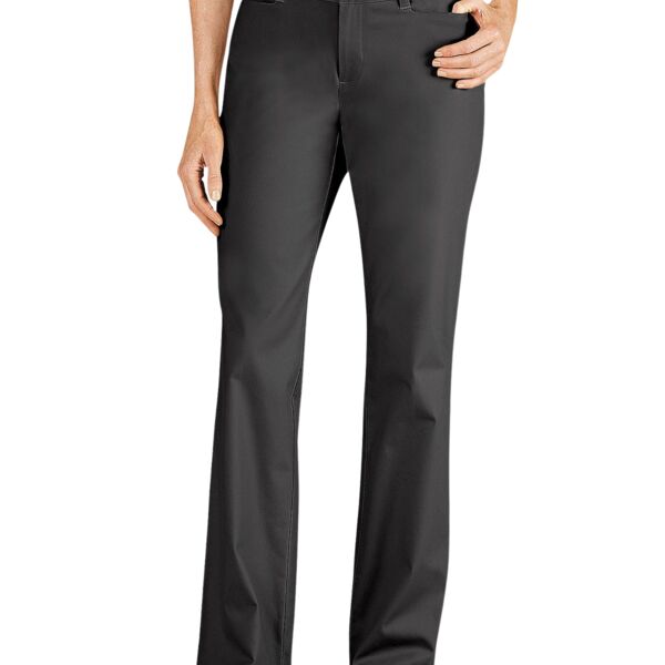 Ladies' Curvy Fit Straight Leg Flat Front Pant Thumbnail