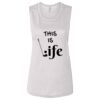 Ladies' Bella Flowy Scoop Muscle Tank Thumbnail